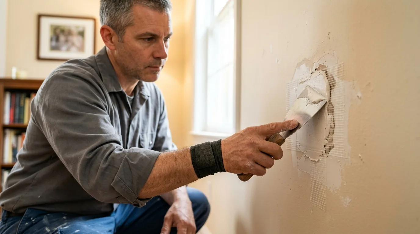 Drywall repair Silver Spring MD — professional patching hole in wall