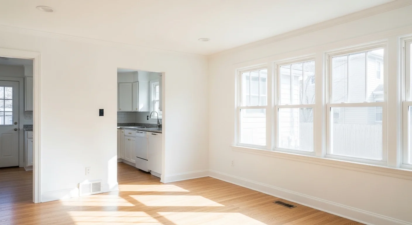 Fresh interior painting in Silver Spring MD home — bright clean walls, professional finish