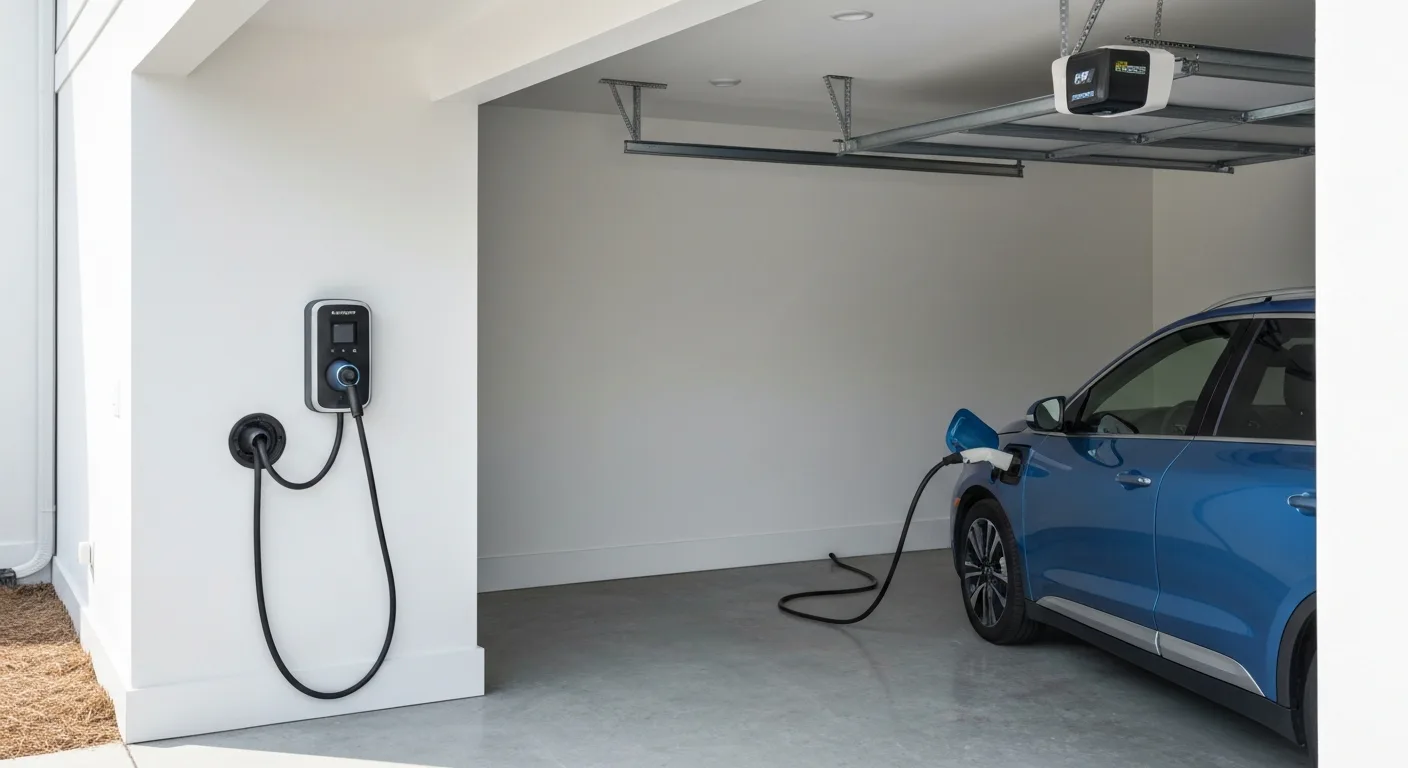 Level 2 EV charger installed in a Maryland garage