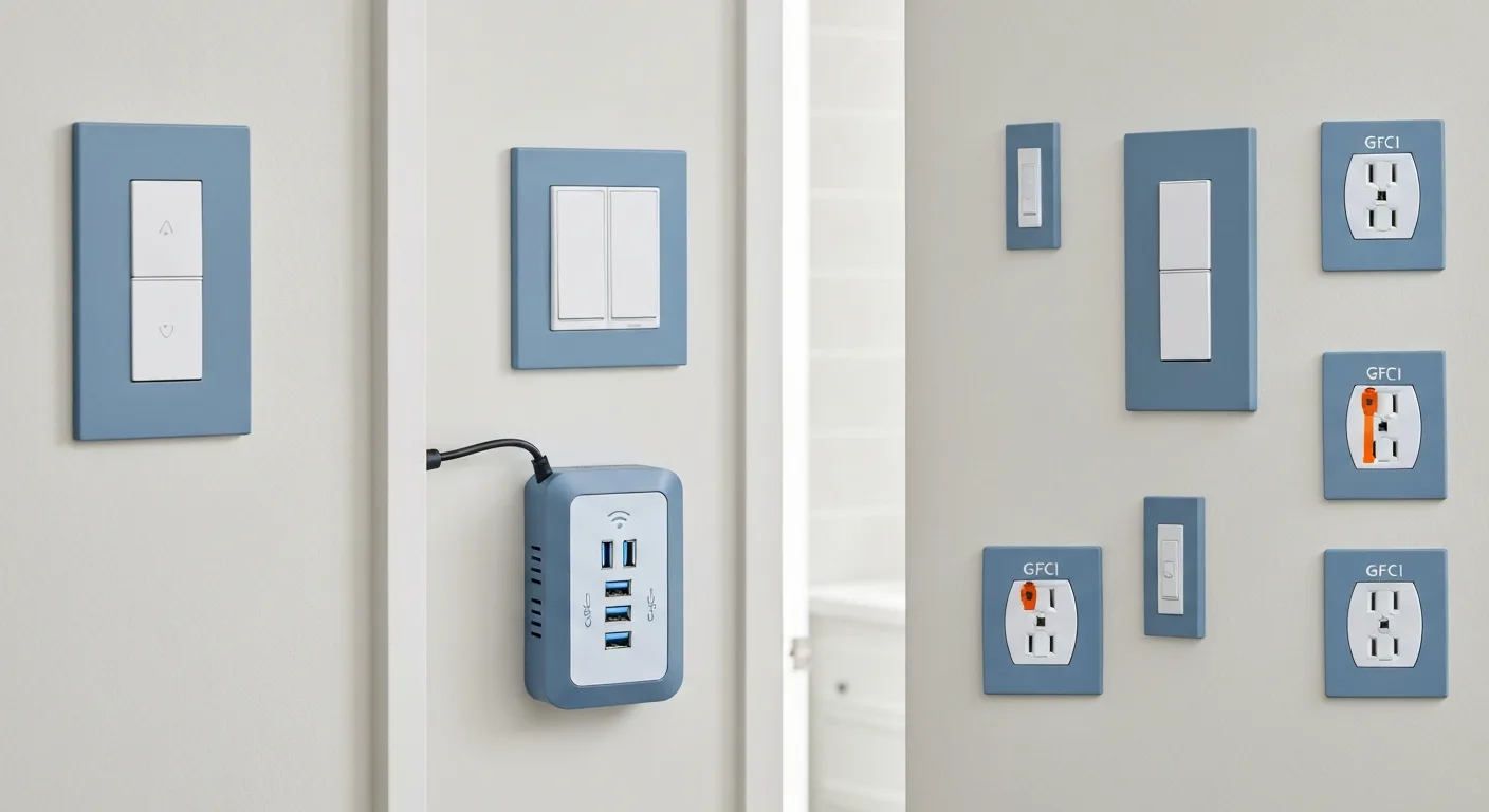 Smart switches and surge protection installed in a Silver Spring MD home