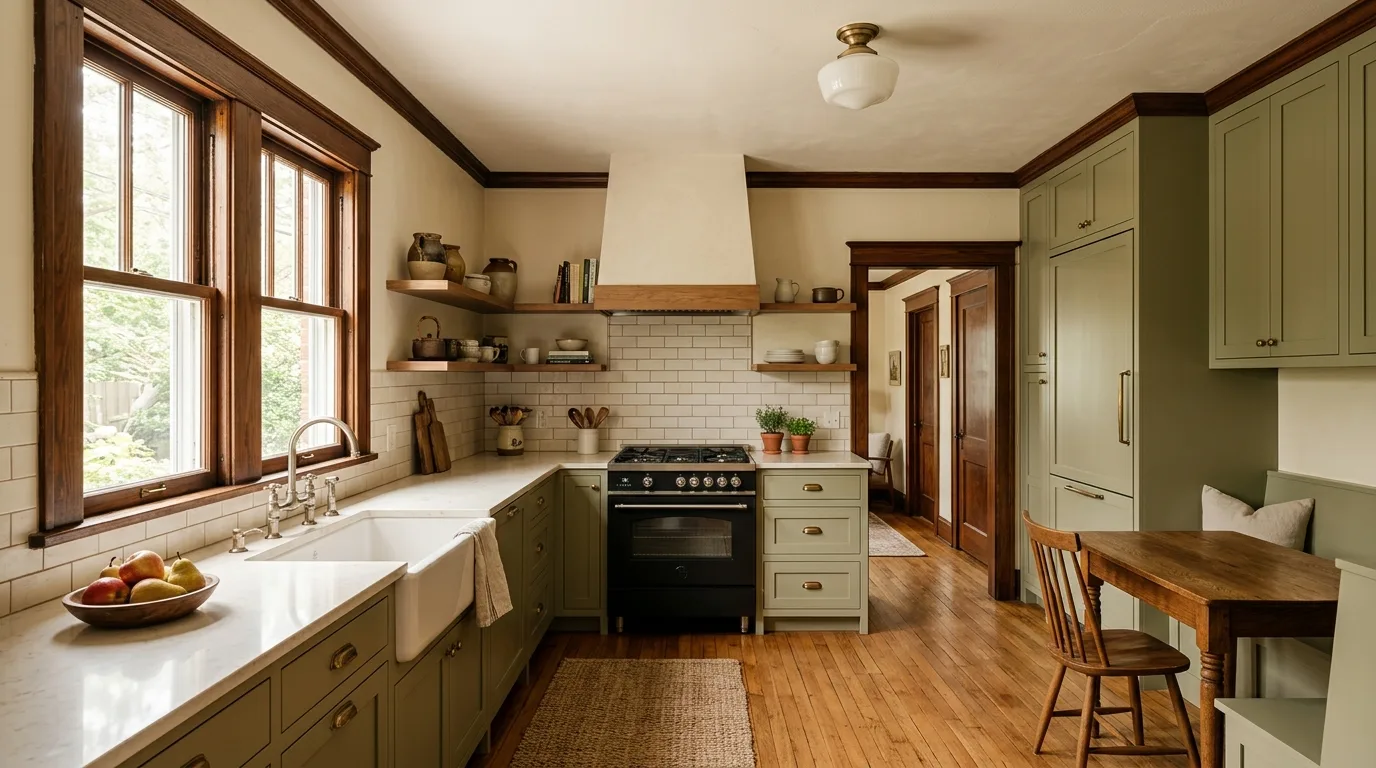 Kitchen remodeling in Takoma Park — updated kitchen in a 1920s bungalow