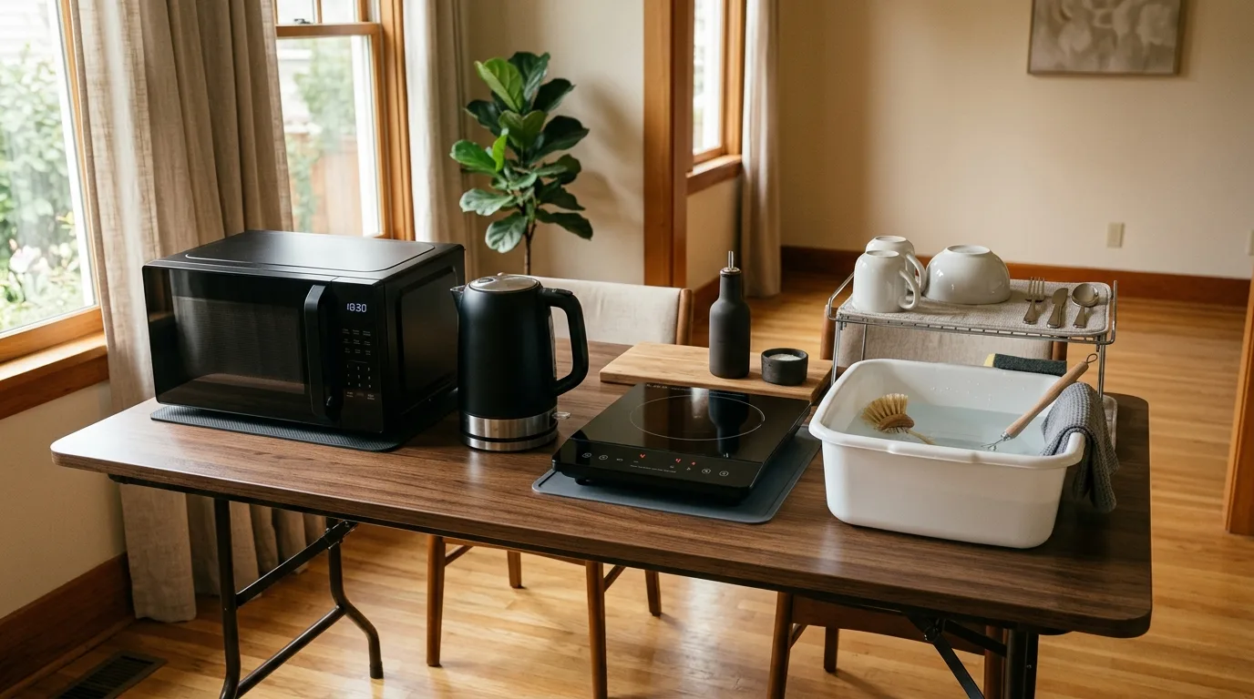 How to Live Without a Kitchen for Three Weeks