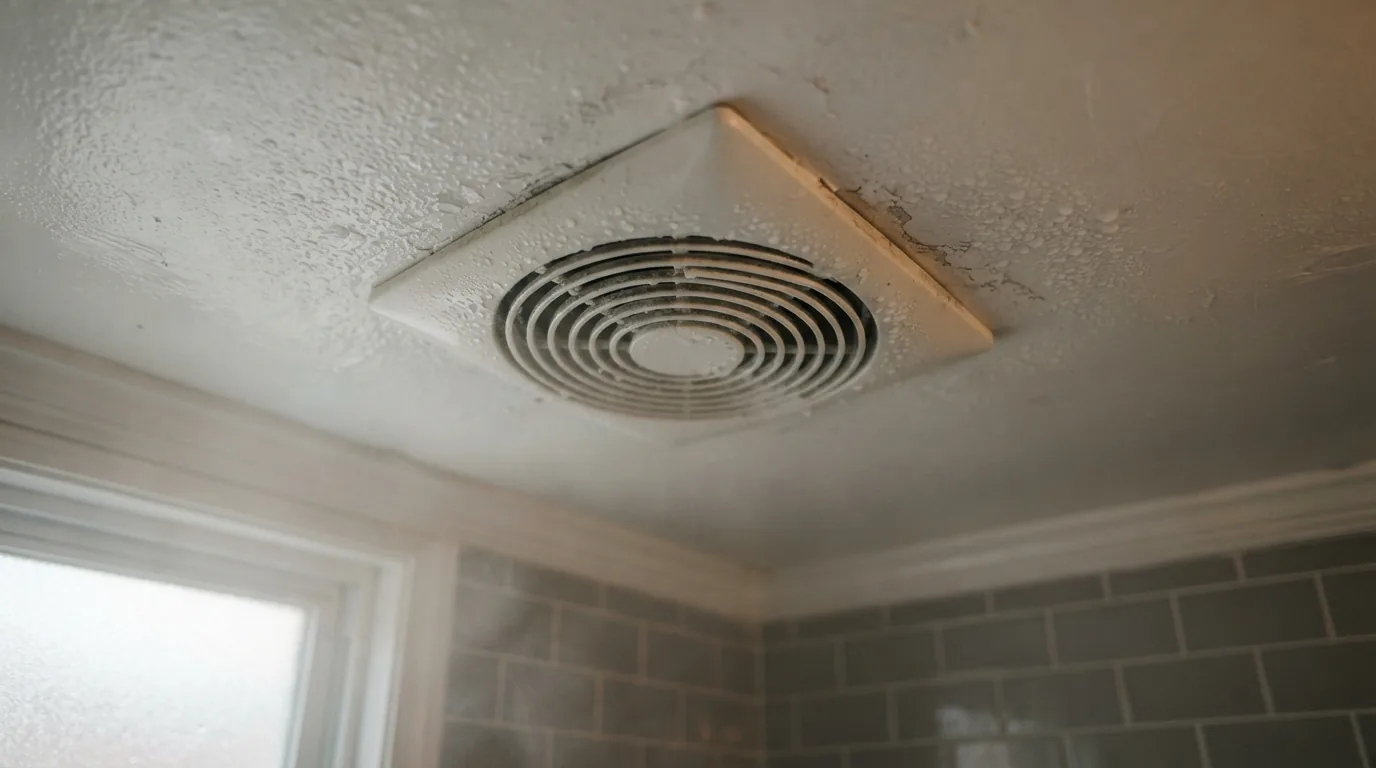 Bathroom ventilation — extraction fan in a bathroom ceiling