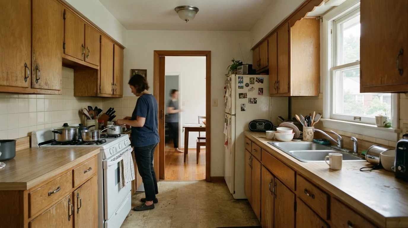 Kitchen remodeling in Silver Spring MD — closed 1950s galley kitchen