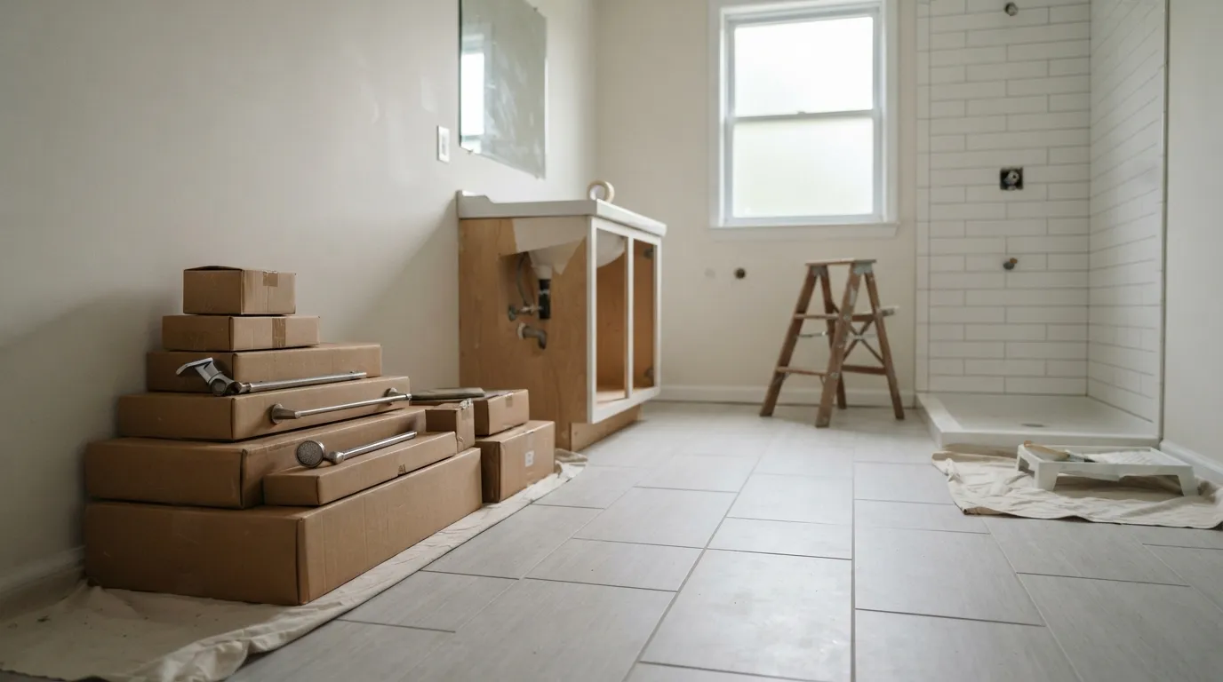 A handyman and remodeling contractor at work on bathroom remodeling silver spring in Silver Spring and Montgomery County, Maryland (including Bethesda, Rockvil…
