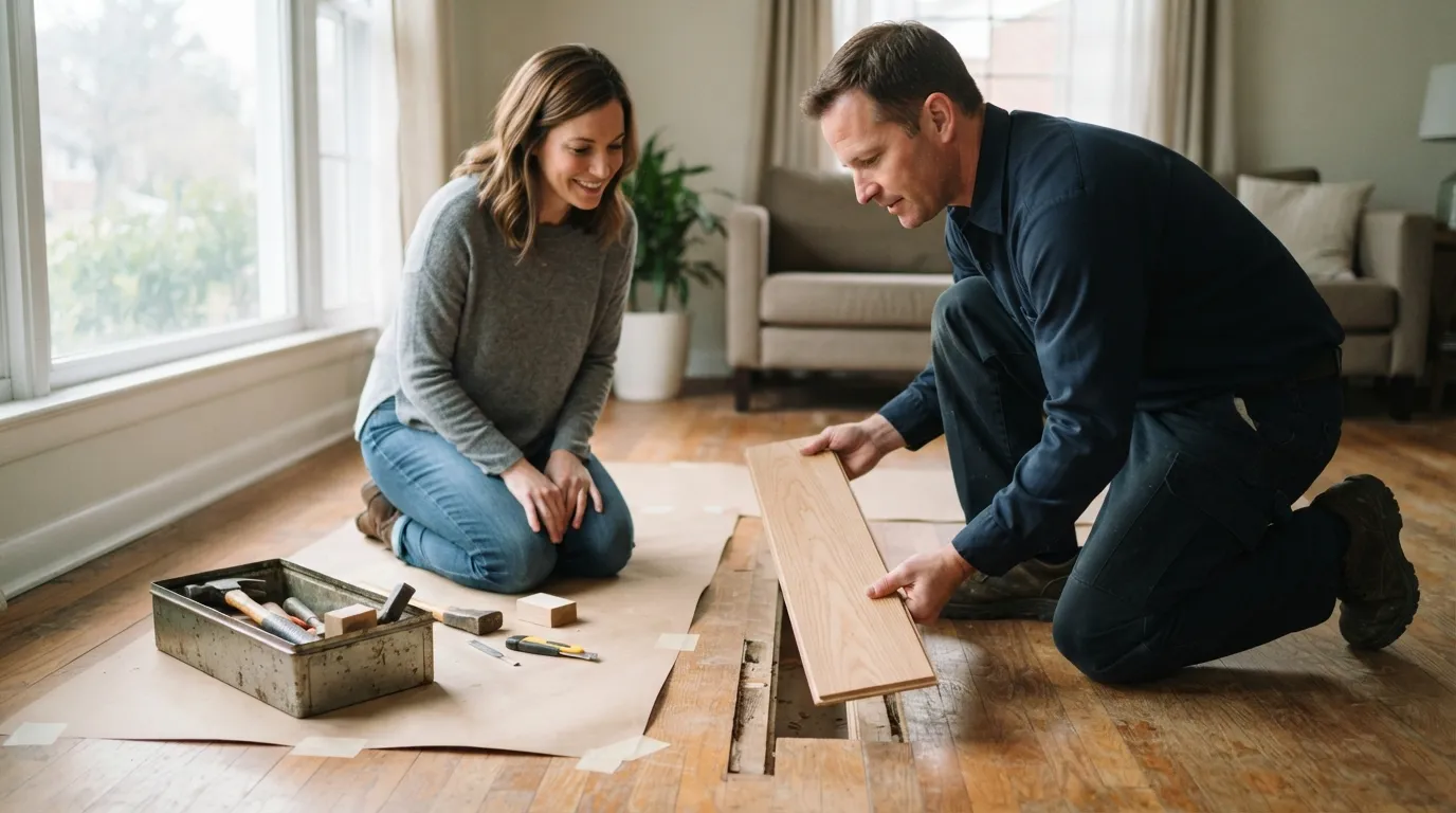 How a handyman handles flooring repair in Montgomery County