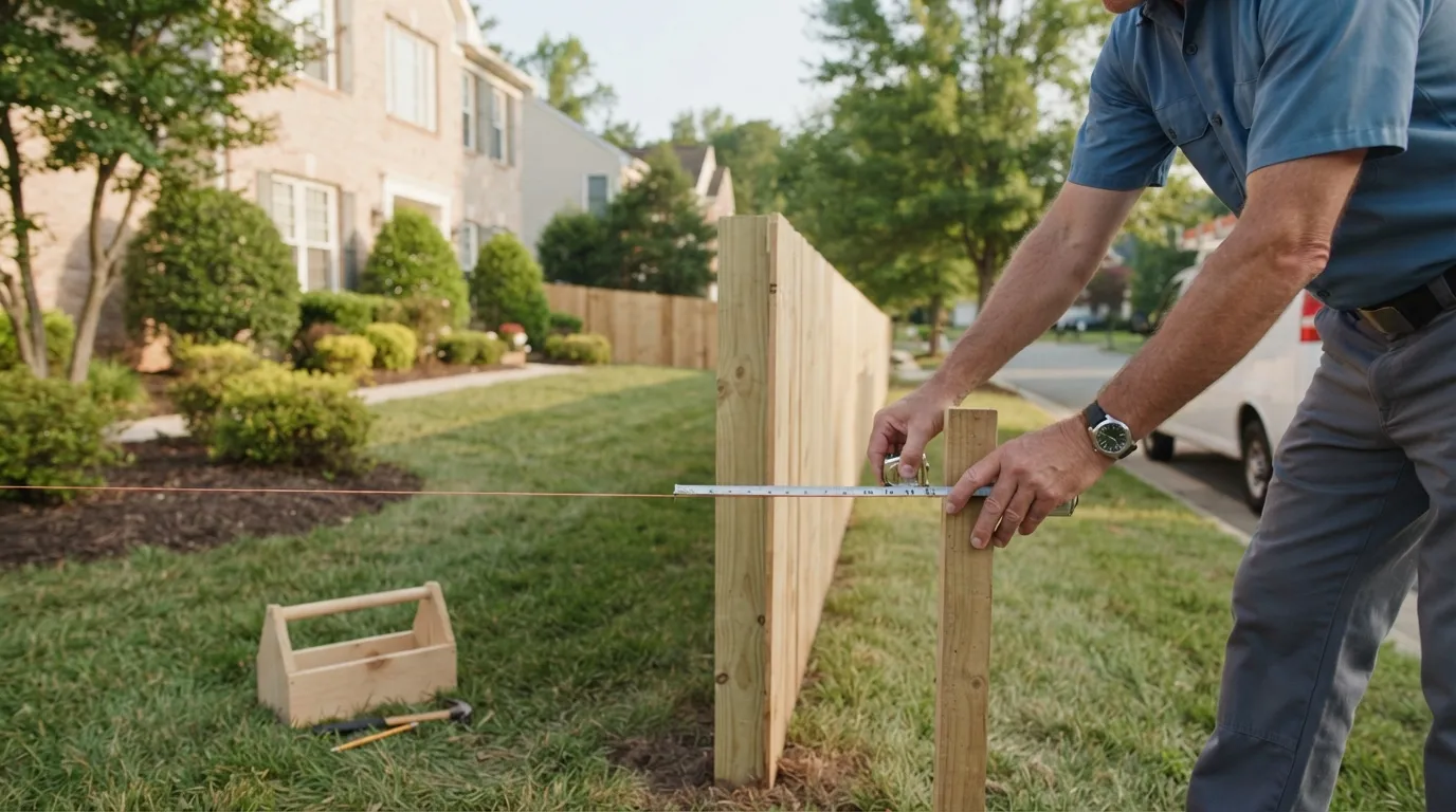 When a residential lot needs a privacy-style fence installation in Silver Spring